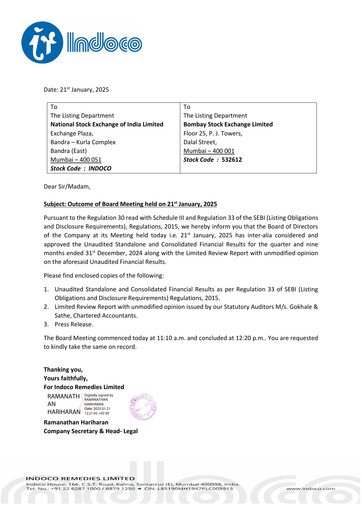 Thumbnail Indoco Remedies
 Quarterly Report 2024-q3