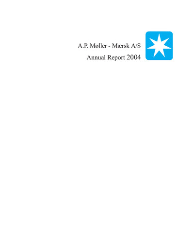 Thumbnail Maersk Annual Report 2004