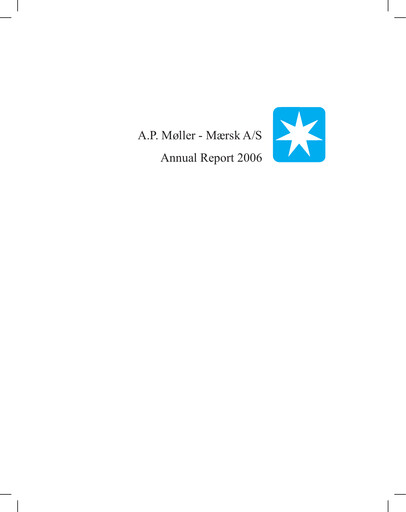 Thumbnail Maersk Annual Report 2006