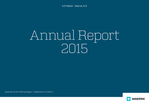 Thumbnail Maersk Annual Report 2015