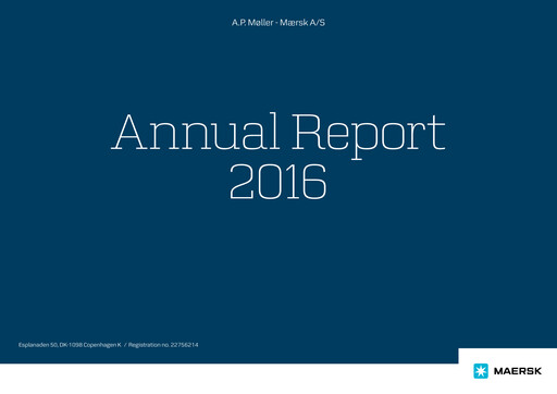 Thumbnail Maersk Annual Report 2016
