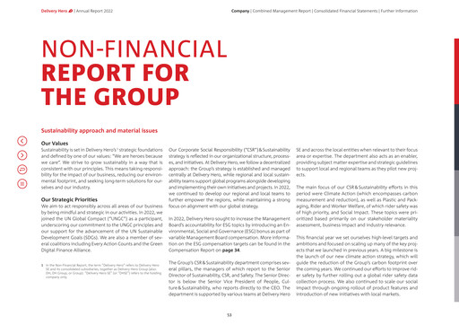 Thumbnail Delivery Hero
 ESG Report 2022