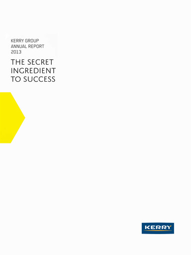 Thumbnail Kerry Group Annual Report 2013