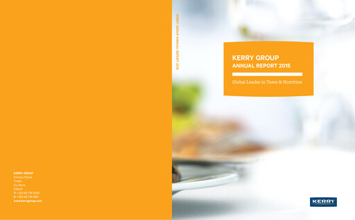 Thumbnail Kerry Group Annual Report 2015