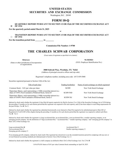 Thumbnail Charles Schwab Quarterly Report 2025-q1