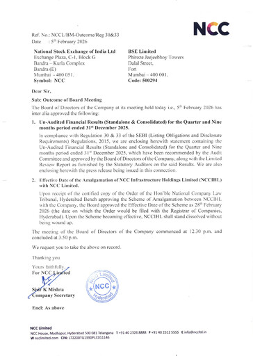 Thumbnail NCC Limited Quarterly Report 2025-q4