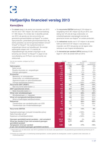 Vorschaubild UCB Halbjahresbericht 2013-h1