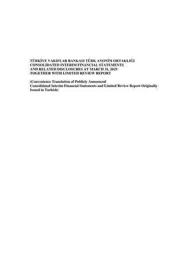 Miniature VakıfBank Rapport trimestriel 2025-q1
