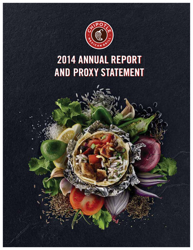 Thumbnail Chipotle Mexican Grill Annual Report 2014