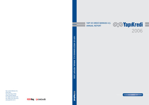 Miniature Yapı Kredi
 Rapport annuel 2006