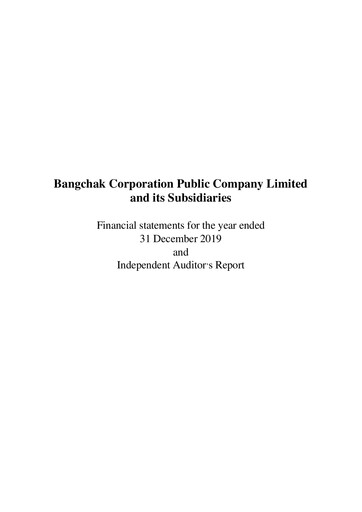 Thumbnail Bangchak Corporation Financial Statement 2019