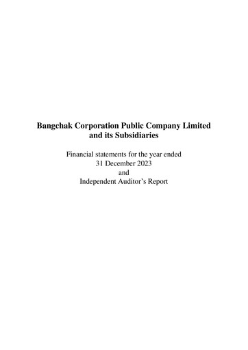 Thumbnail Bangchak Corporation Financial Statement 2023
