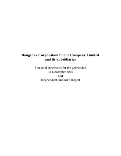 Thumbnail Bangchak Corporation Financial Statement 2025