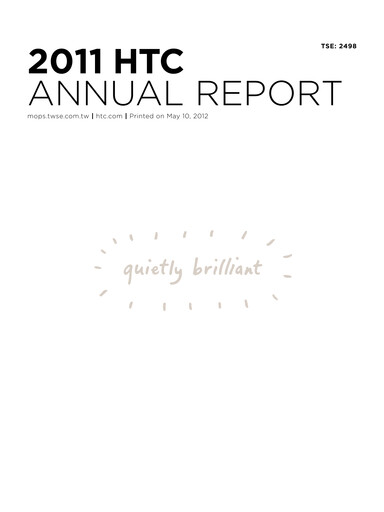 Thumbnail HTC Corporation Annual Report 2011