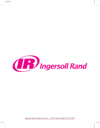 Miniature Ingersoll Rand India Rapport annuel 2010-2011