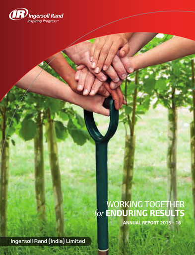 Miniature Ingersoll Rand India Rapport annuel 2015-2016