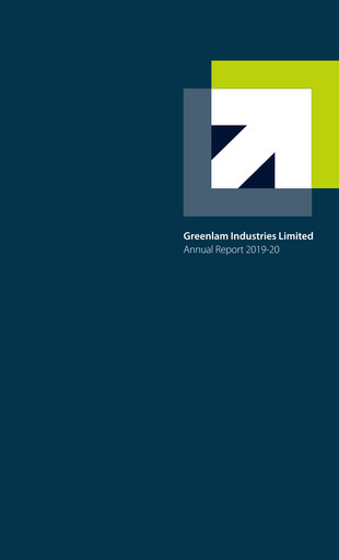 Miniature Greenlam Industries
 Rapport annuel 2019-2020