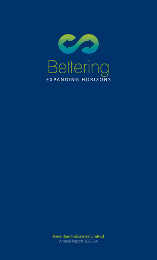 Miniature Greenlam Industries
 Rapport annuel 2023-2024