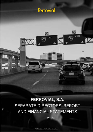 Thumbnail Ferrovial Financial Statement 2018