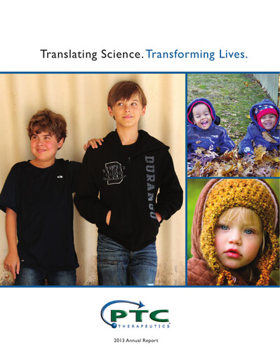Vorschaubild PTC Therapeutics
 Jahresbericht 2013
