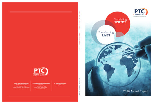 Vorschaubild PTC Therapeutics
 Jahresbericht 2016