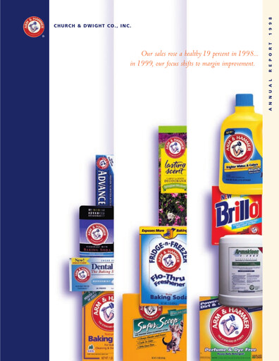 Thumbnail Church & Dwight
 Annual Report 1998