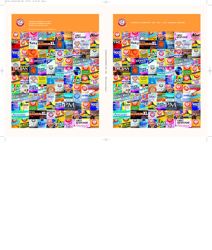 Thumbnail Church & Dwight
 Annual Report 2001