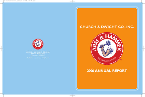 Thumbnail Church & Dwight
 Annual Report 2006
