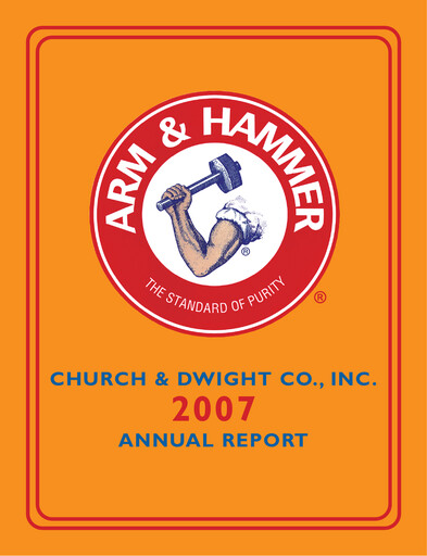 Thumbnail Church & Dwight
 Annual Report 2007