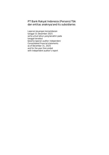 Thumbnail Bank Rakyat Indonesia
 Financial Statement 2025