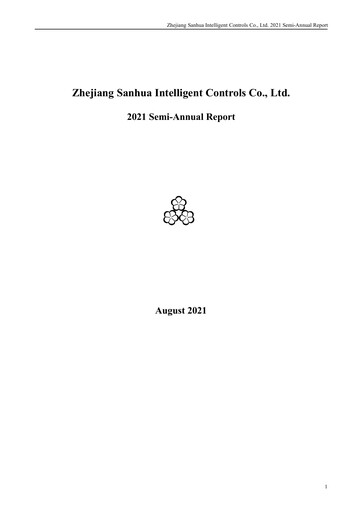 Miniature Zhejiang Sanhua Intelligent Controls Co.,Ltd Rapport semestriel 2021-h1