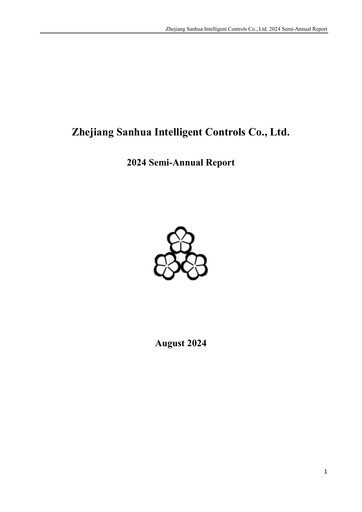 Miniature Zhejiang Sanhua Intelligent Controls Co.,Ltd Rapport semestriel 2024-h1