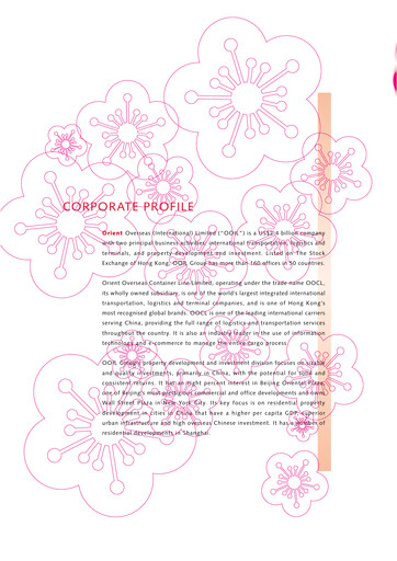 Thumbnail Orient Overseas Container Line Annual Report 2001