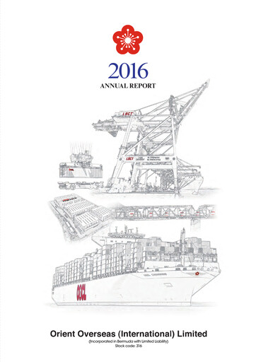 Thumbnail Orient Overseas Container Line Annual Report 2016