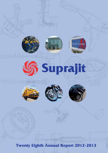 Thumbnail Suprajit Engineering

 Annual Report 2012-2013