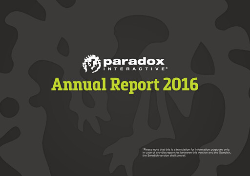 Thumbnail Paradox Interactive Annual Report 2016