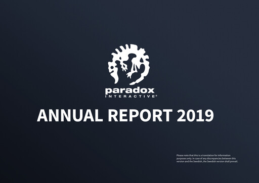 Thumbnail Paradox Interactive Annual Report 2019