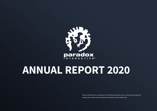 Thumbnail Paradox Interactive Annual Report 2020