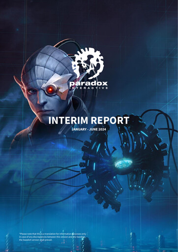 Thumbnail Paradox Interactive Half-year Report 2024