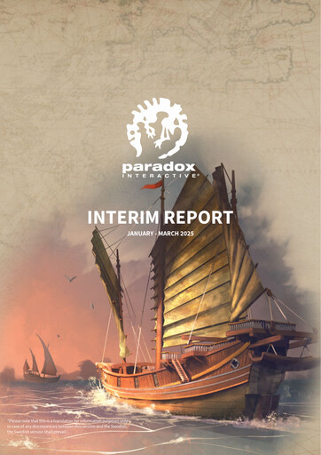 Thumbnail Paradox Interactive Quarterly Report 2025-q1