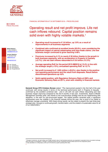 Miniature Generali Bilan financier 2018-9m