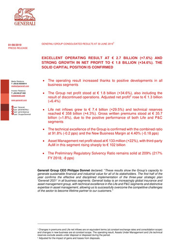 Miniature Generali Bilan financier 2019-h1