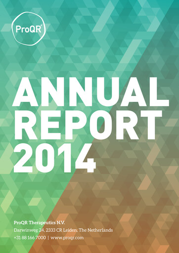 Thumbnail ProQR Annual Report 2014