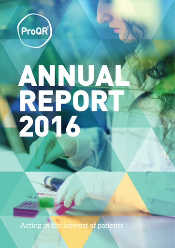Thumbnail ProQR Annual Report 2016