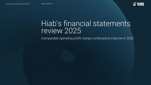 Thumbnail Hiab Oyj Financial Report 2025