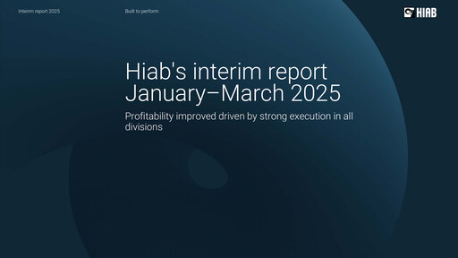 Thumbnail Hiab Oyj Quarterly Report 2025-q1