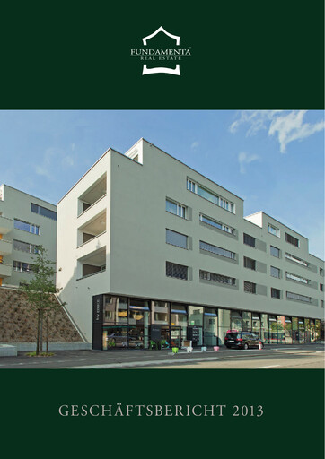 Miniature Fundamenta Real Estate AG Rapport annuel 2013