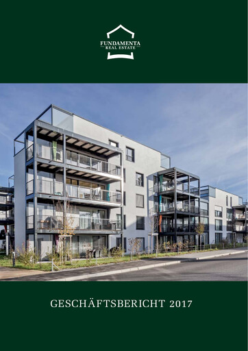 Miniature Fundamenta Real Estate AG Rapport annuel 2017