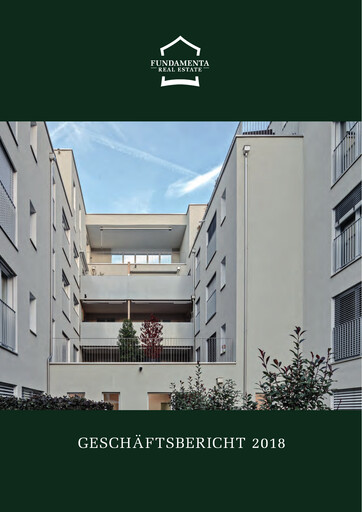 Miniature Fundamenta Real Estate AG Rapport annuel 2018