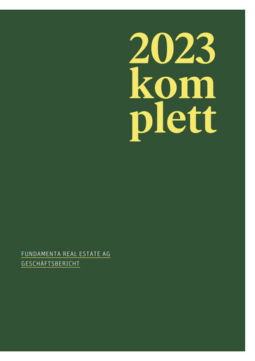 Miniature Fundamenta Real Estate AG Rapport annuel 2023